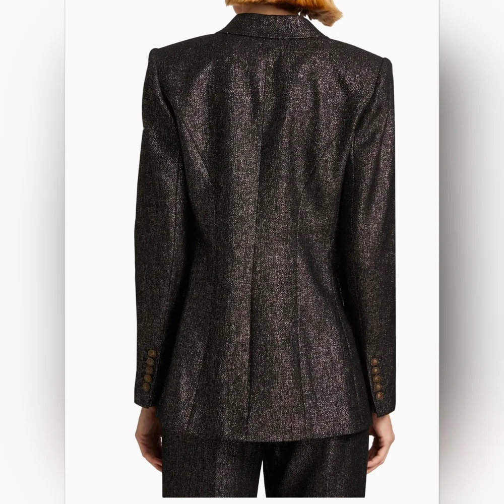 NWT L Kobi Halperin Metallic Blazer Jacket - Picture 4 of 8